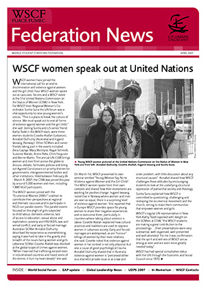WSCF Federation News 2007 Apr